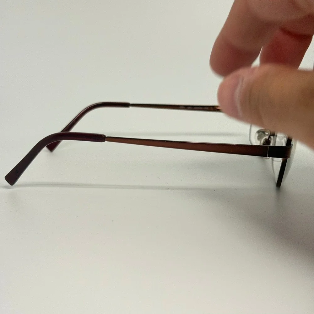 Sferoflex 2591 494 Copper Brown Oval Metal Eyeglass Frames 53-18-135